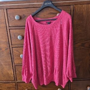 TORRID heatjered raspberry ribbed top. Sz 3X
